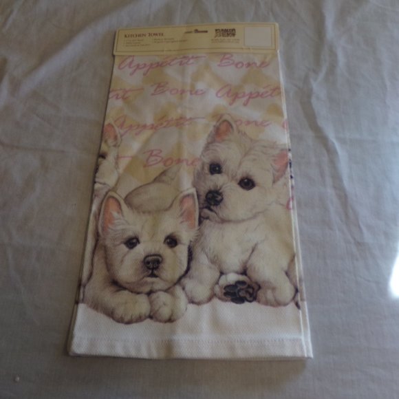 Fiddler's Elbow Kitchen Fiddlers Elbow Kitchen Towel Bichon Feist